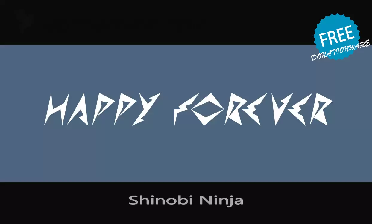 「Shinobi-Ninja」字体效果图