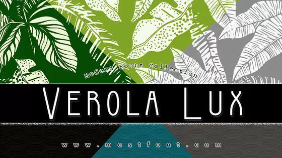 「Verola-Lux」字体排版图片