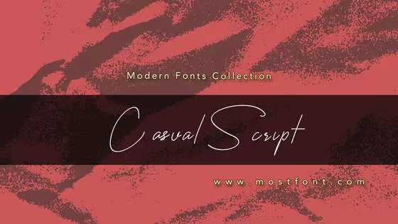 Typographic Design of CasualScript