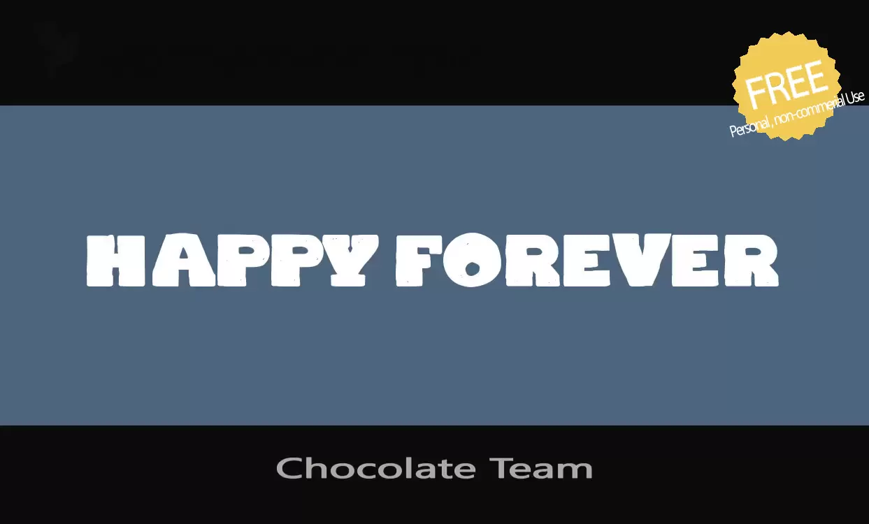 「Chocolate-Team」字体效果图