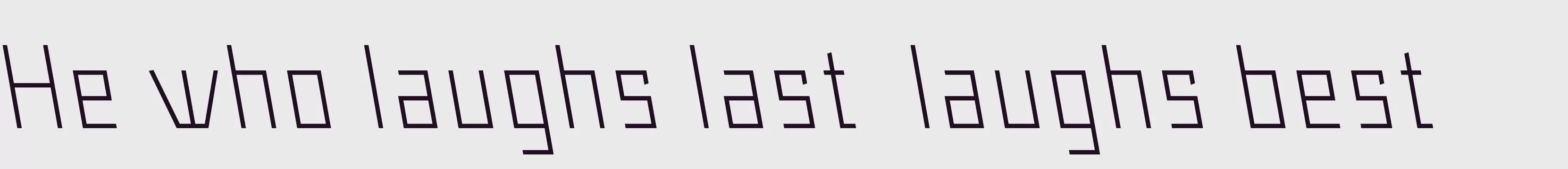 「Maiers_Neue_Nr8_LightSlanted_Reduced」字体效果图