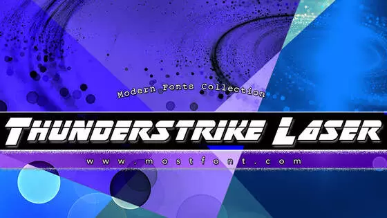 「Thunderstrike-Laser」字体排版样式