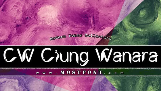 「CW-Ciung-Wanara」字体排版样式