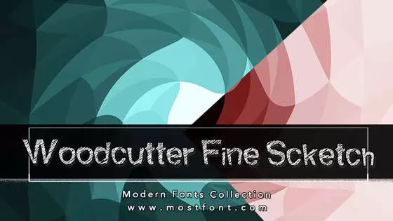 Typographic Design of Woodcutter-Fine-Scketch