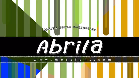 Typographic Design of Abrila