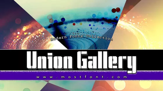 「Union-Gallery」字体排版图片