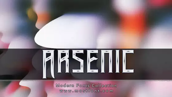 Typographic Design of Arsenic