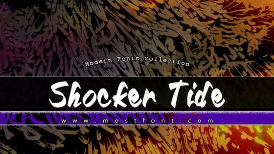 「Shocker-Tide」字体排版样式