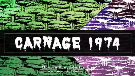 「Carnage-1974」字体排版图片