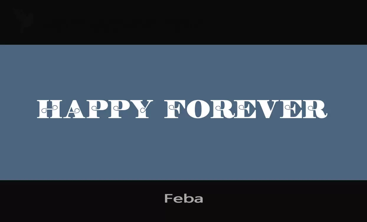 「Feba」字体效果图