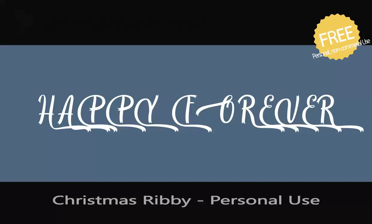 「Christmas-Ribby---Personal-Use」字体效果图