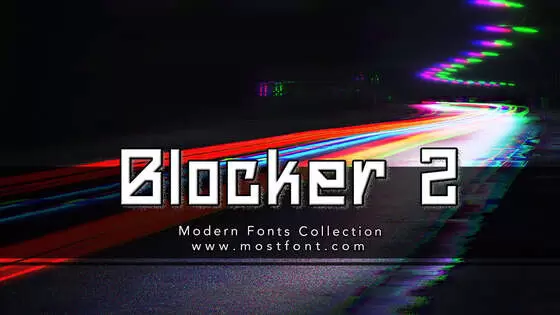 「Blocker-2」字体排版图片