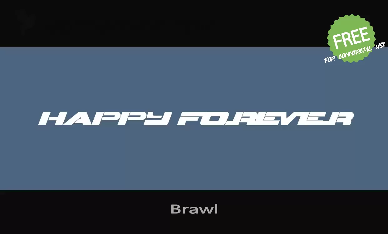 「Brawl」字体效果图