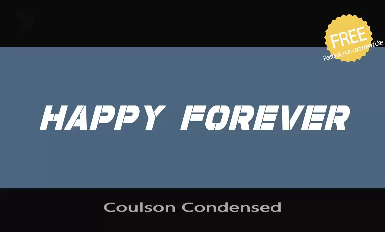 Sample of Coulson-Condensed