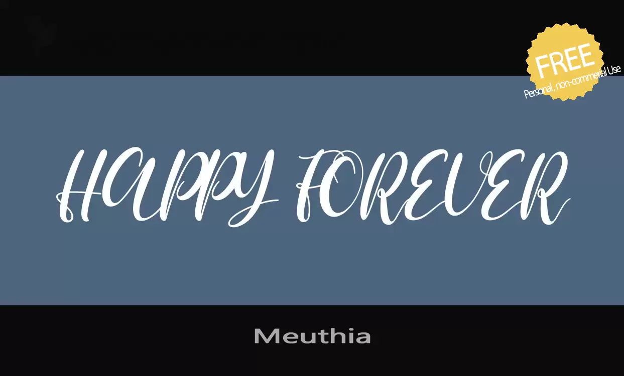 「Meuthia」字体效果图