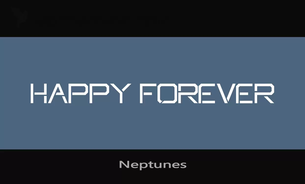 Font Sample of Neptunes