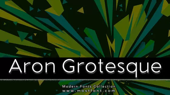 Typographic Design of Aron-Grotesque