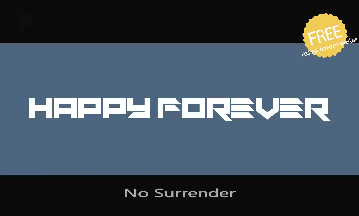 Sample of No-Surrender