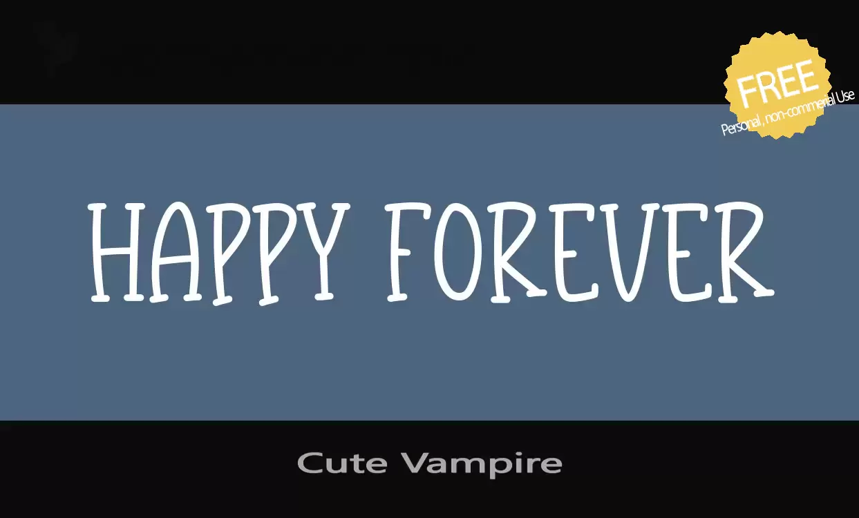 「Cute-Vampire」字体效果图