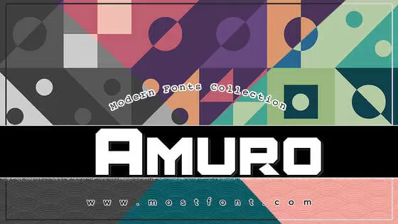 「Amuro」字体排版图片