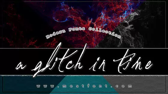 「A-Glitch-In-Time」字体排版图片