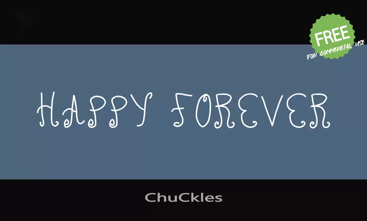 Font Sample of ChuCkles