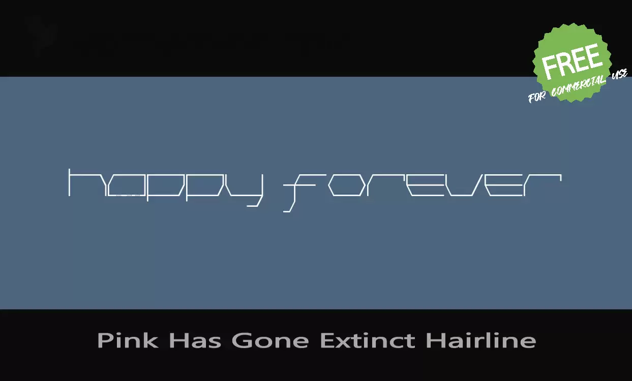 Sample of Pink-Has-Gone-Extinct-Hairline