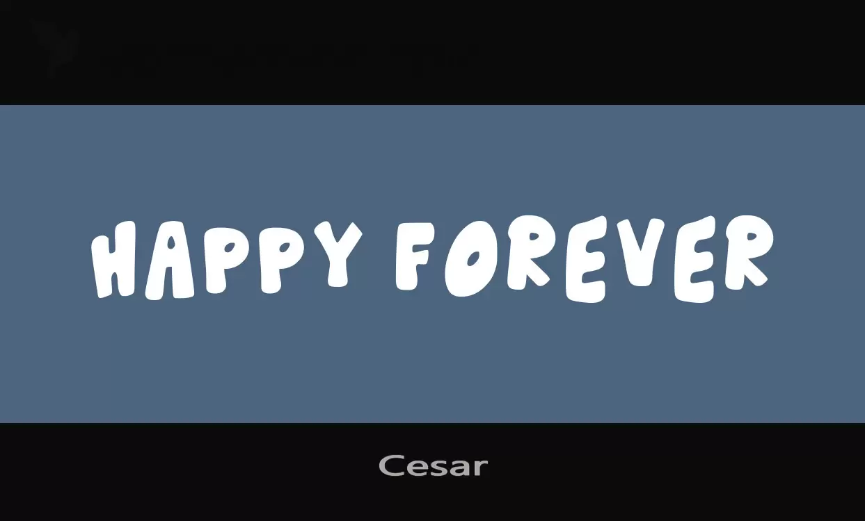 「Cesar」字体效果图