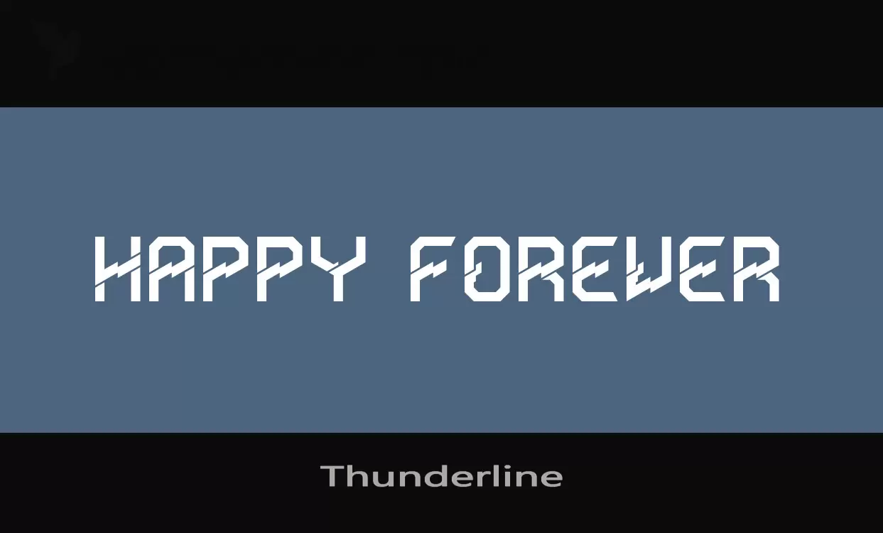 Font Sample of Thunderline