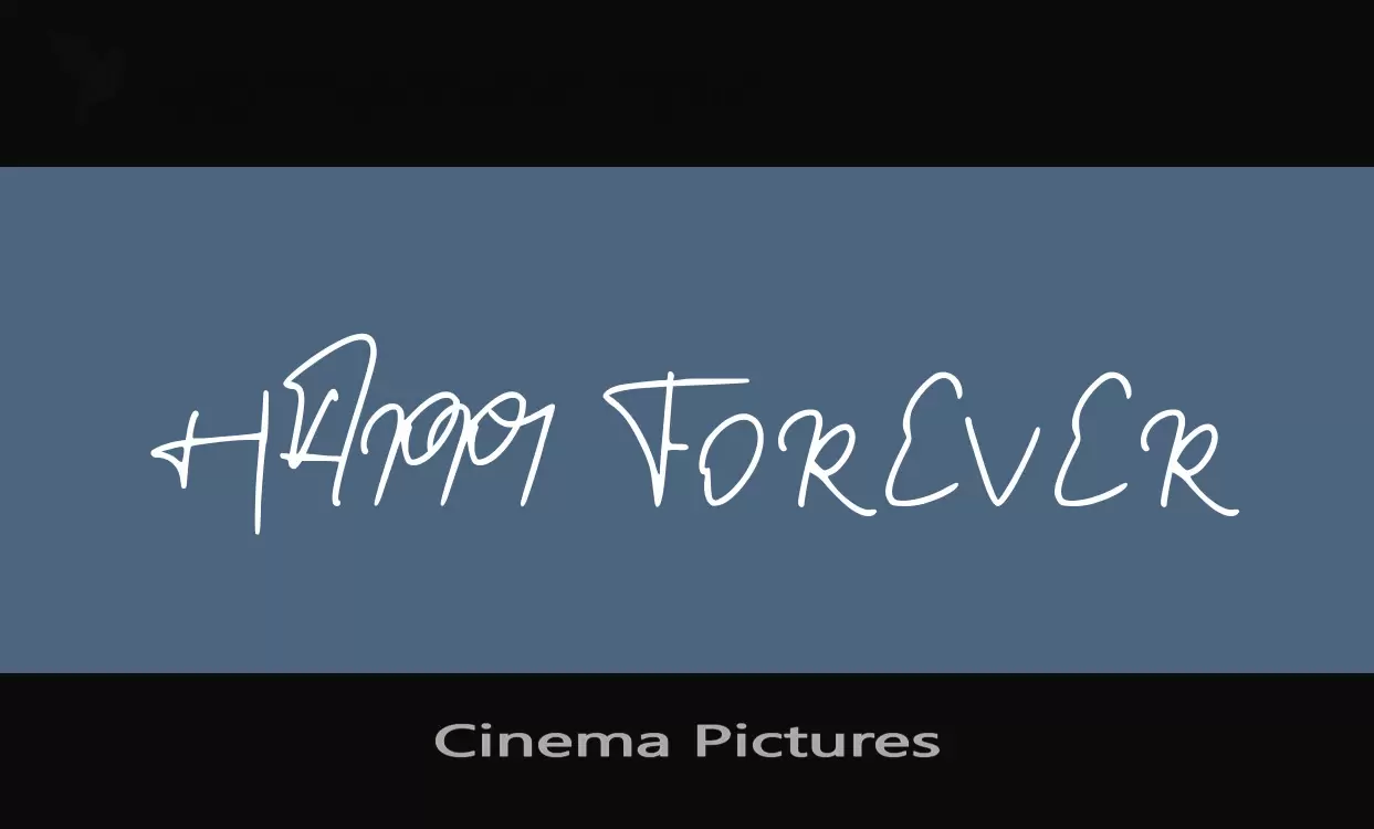 Font Sample of Cinema-Pictures