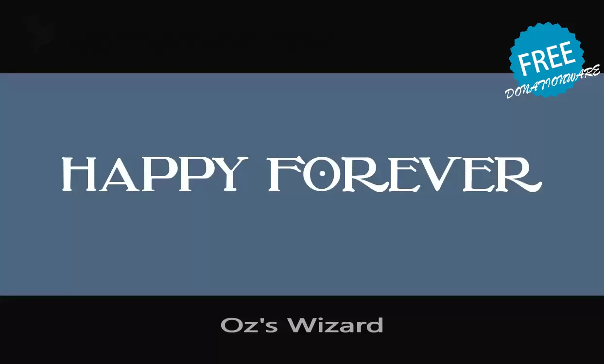 「Oz's-Wizard」字体效果图