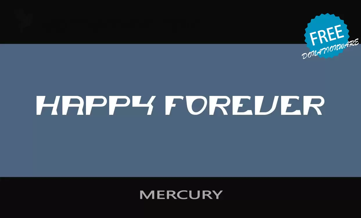 Font Sample of MERCURY