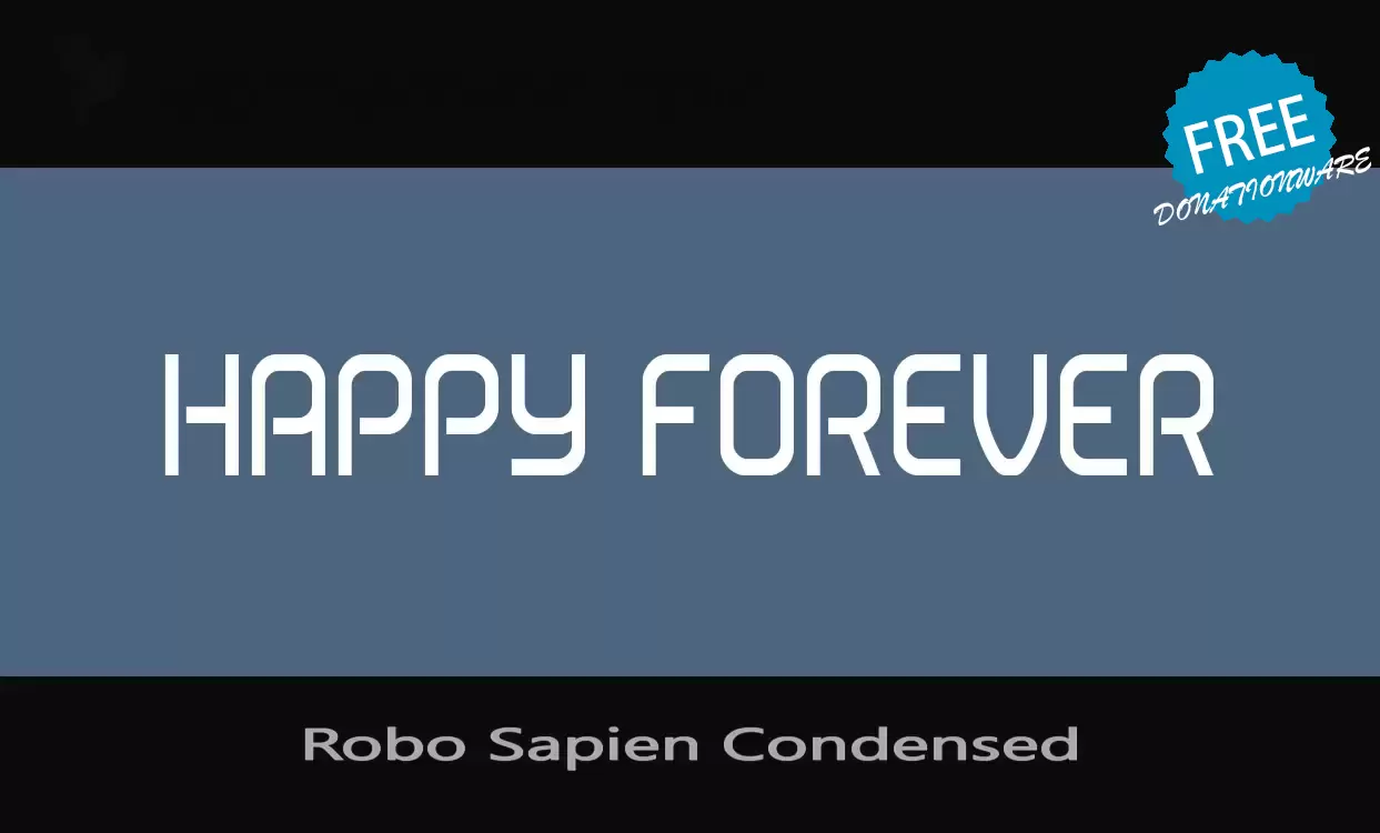 「Robo-Sapien-Condensed」字体效果图