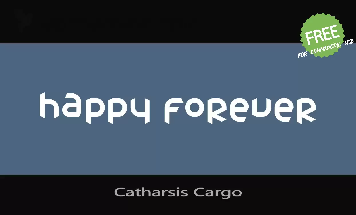 「Catharsis-Cargo」字体效果图