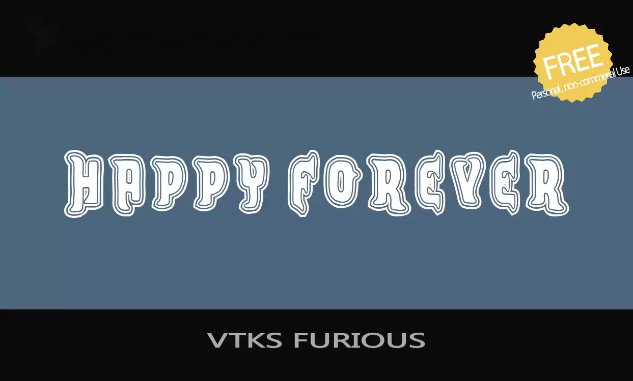 Font Sample of VTKS-FURIOUS