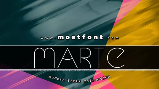 Typographic Design of Marte