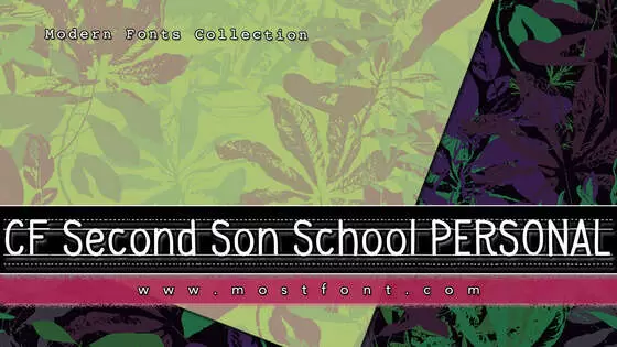 Typographic Design of CF-Second-Son-School-PERSONAL