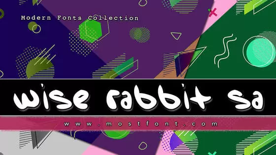 Typographic Design of Wise-Rabbit-Says