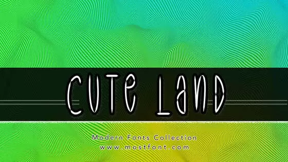 Typographic Design of Cute-Land