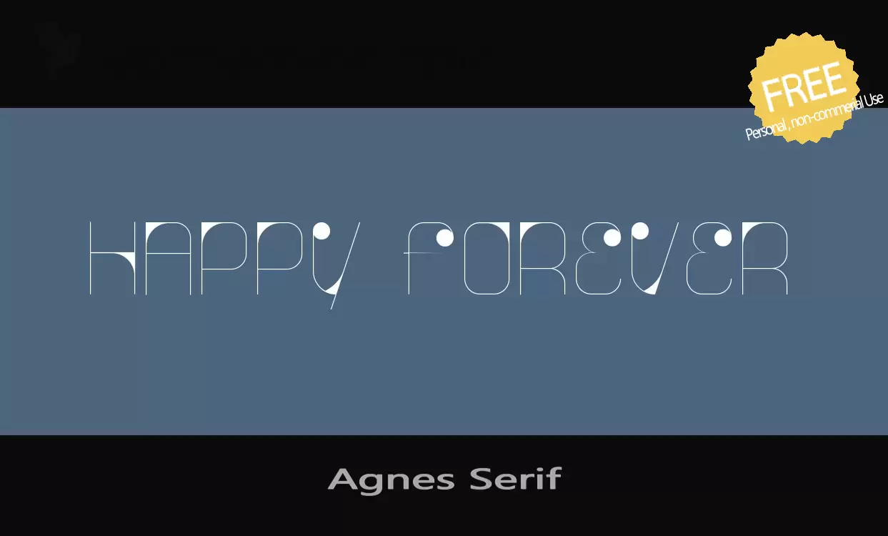 Font Sample of Agnes-Serif