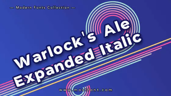 Typographic Design of Warlock's-Ale-Expanded-Italic
