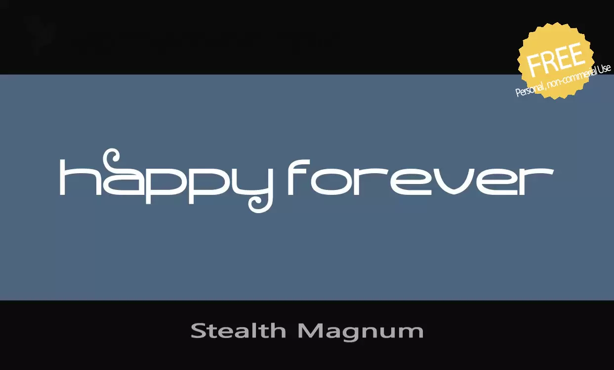 「Stealth-Magnum」字体效果图