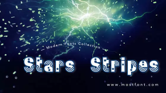 「Stars-&-Stripes」字体排版图片