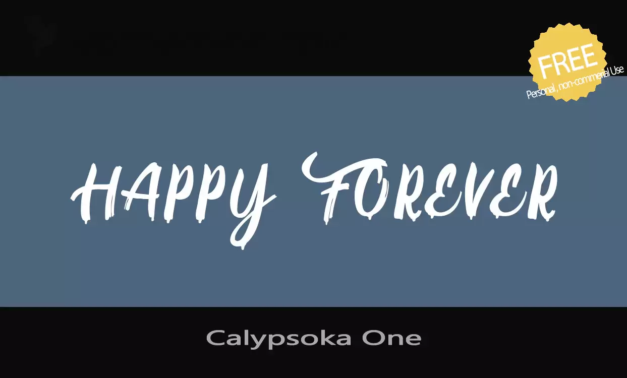 「Calypsoka-One」字体效果图