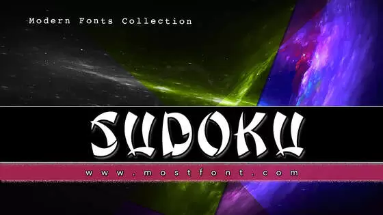 「Sudoku」字体排版图片