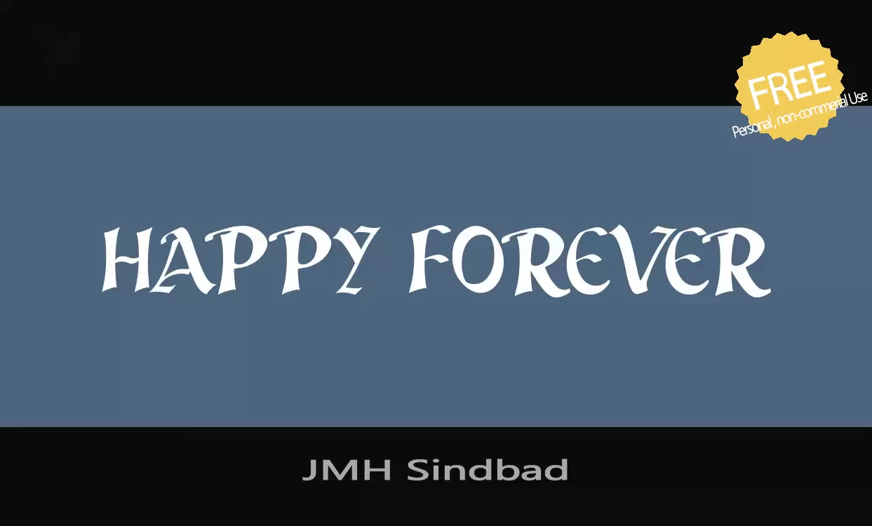 「JMH-Sindbad」字体效果图