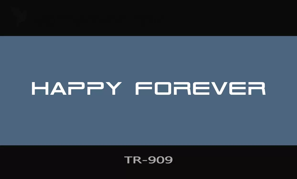 Font Sample of TR-909