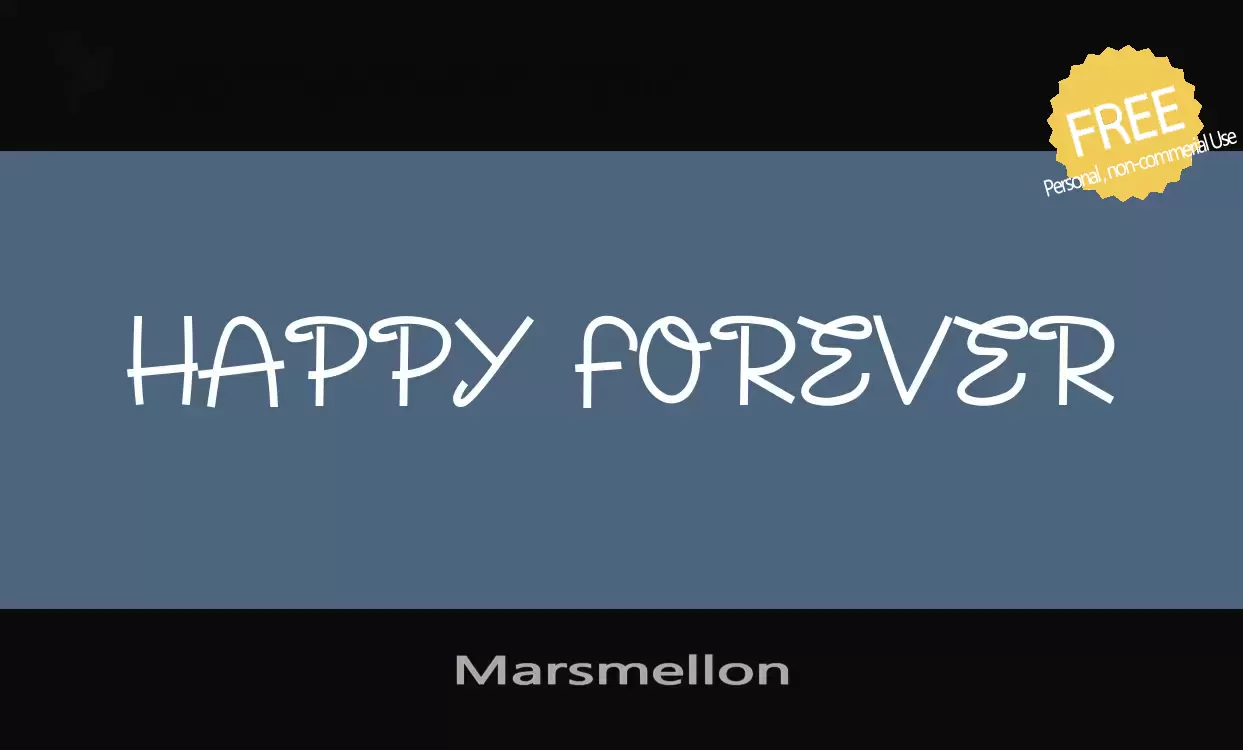 「Marsmellon」字体效果图