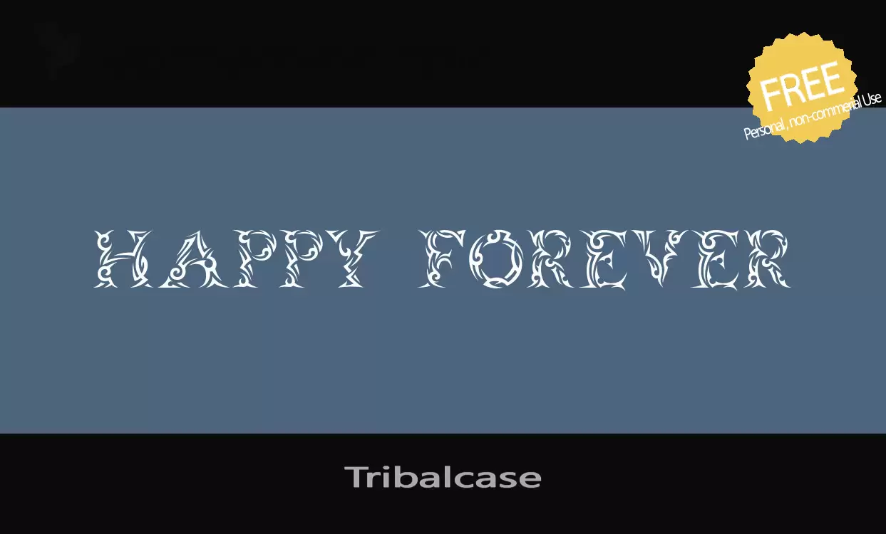 「Tribalcase」字体效果图