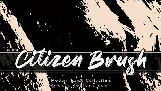 Typographic Design of Citizen-Brush